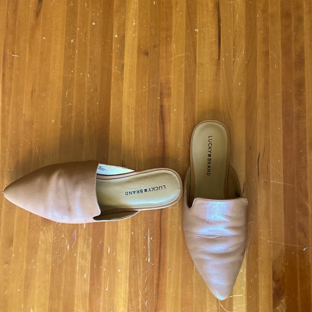 Lucky Brand leather mule